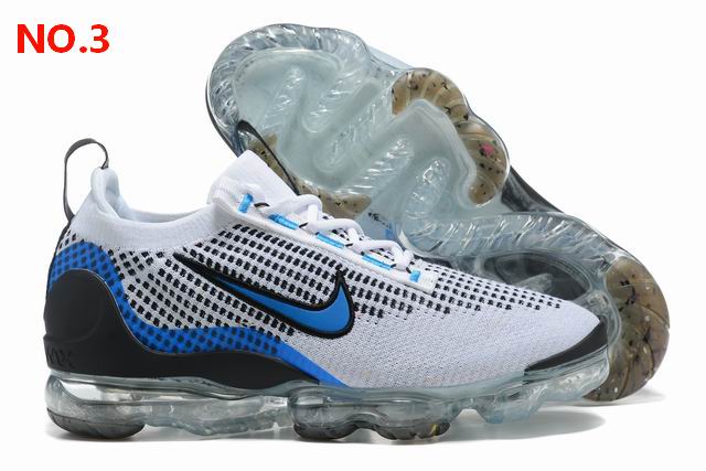 Nike Air VaporMax 2021 Men's Running Shoes White Black Blue;